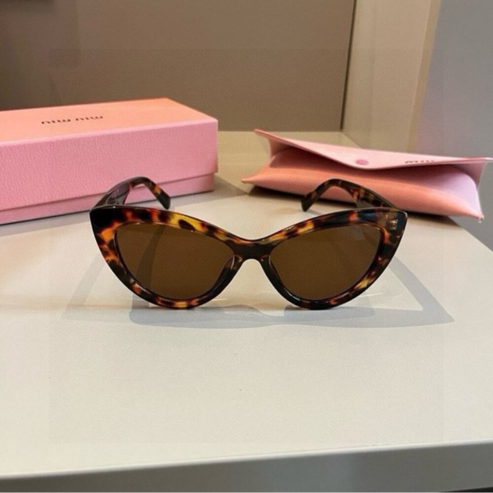 Miu Miu Brown Tortoise Sunglasses